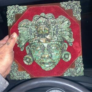 Intricate Green Stone Mask Maya